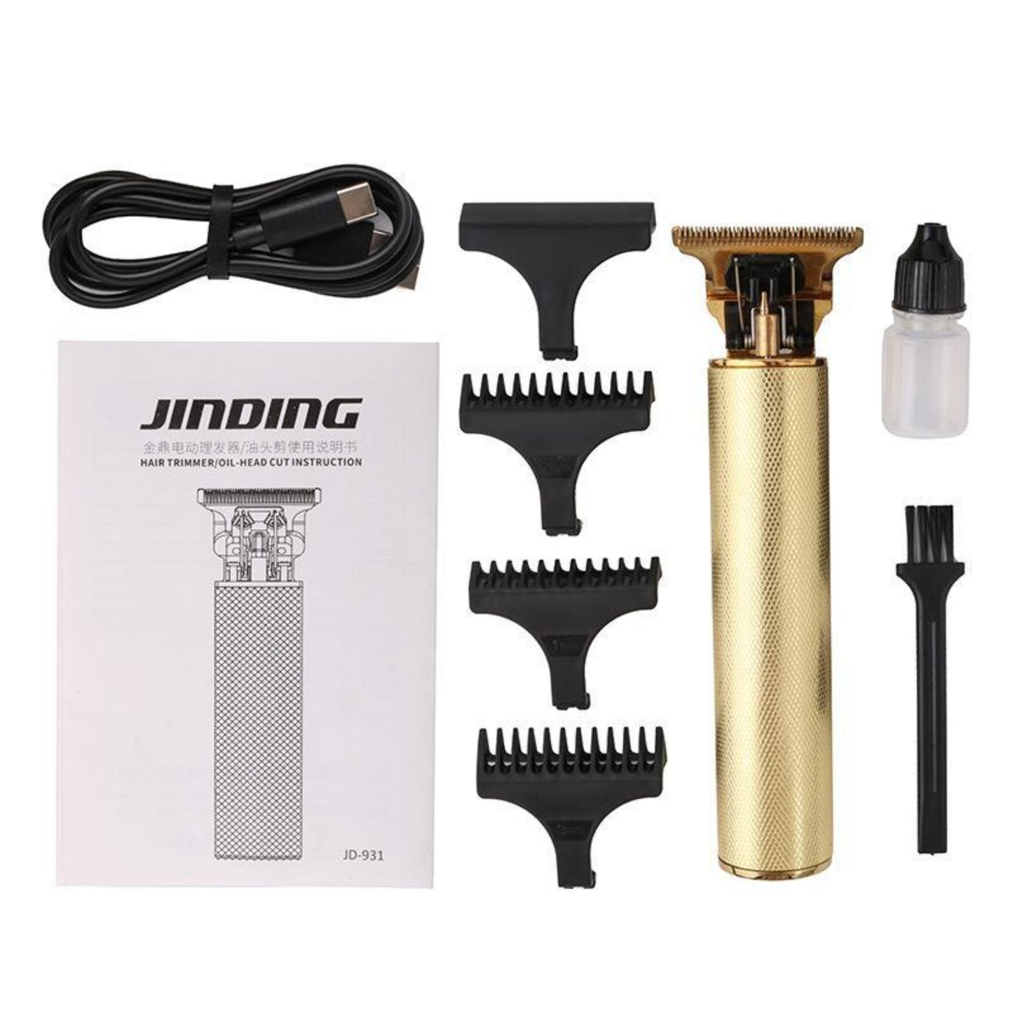 Retro T9 oil head electric clipper rechargeable hair clipper