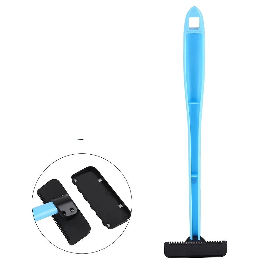 Men Manual Back Hair Shaver Blade Trimmer Do-it-yourself Whole Body Leg Back Hair Razor Long Handle Big Blade Hair Removal Razor