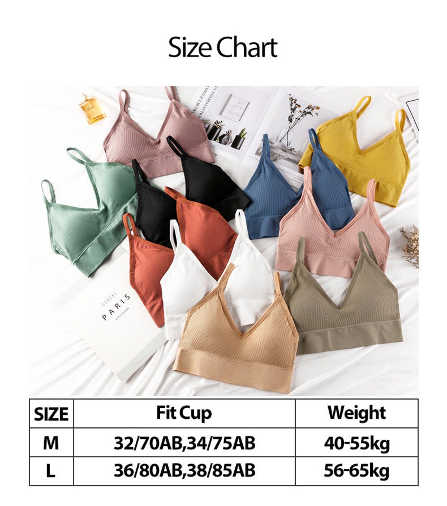Women's Thin French Style No Steel Ring Panties And Bra Set
