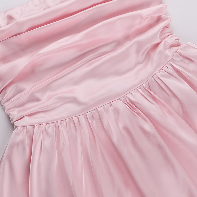 Fashion Off-shoulder Tube Top Dress Women