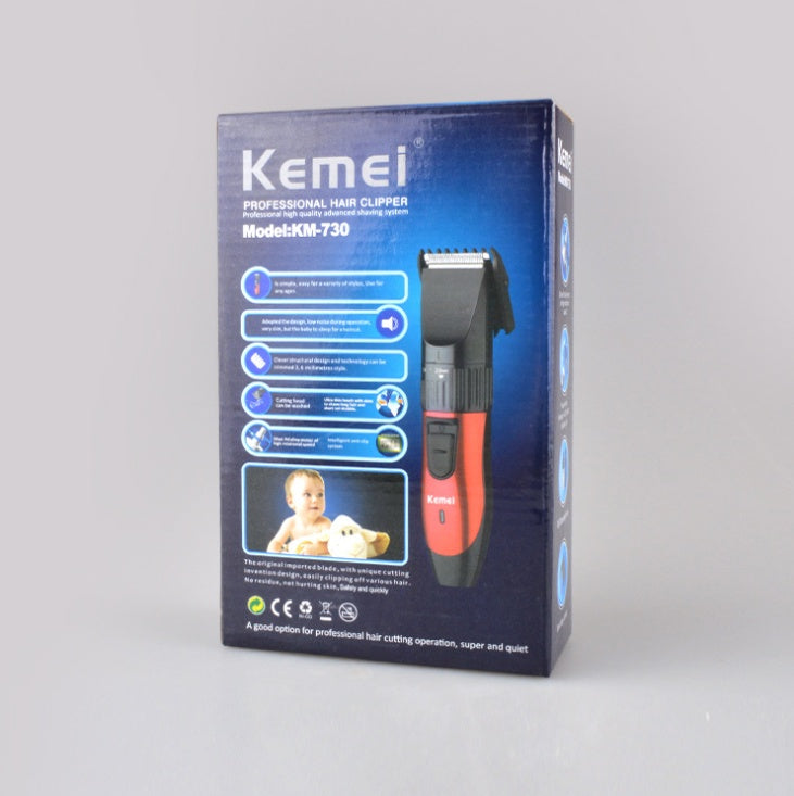 KM-730 hairdresser wholesale dry electric charging dual-purpose hairdresser manufacturer direct sales electric push shear pusher