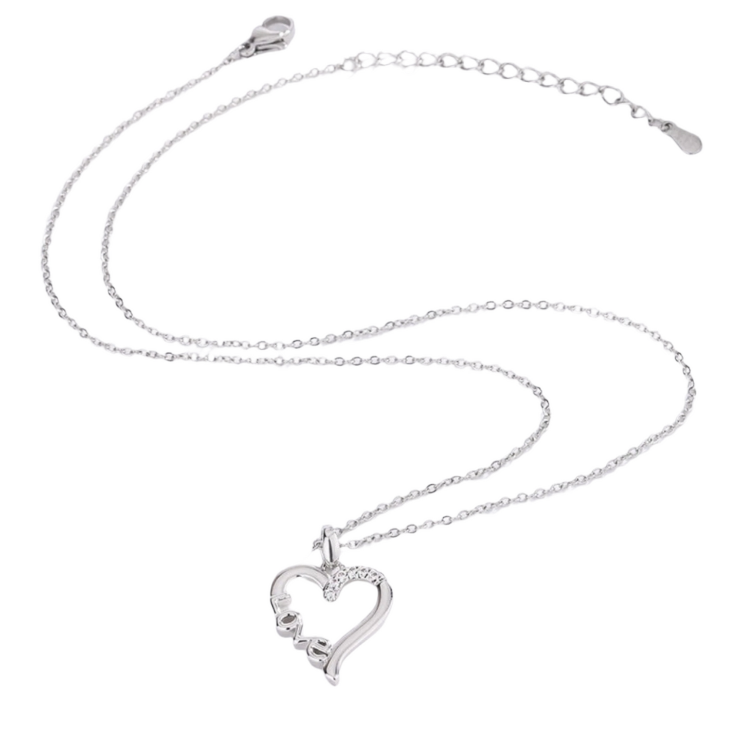 LOVE Titanium Steel Necklace LOVE Pendant Gift