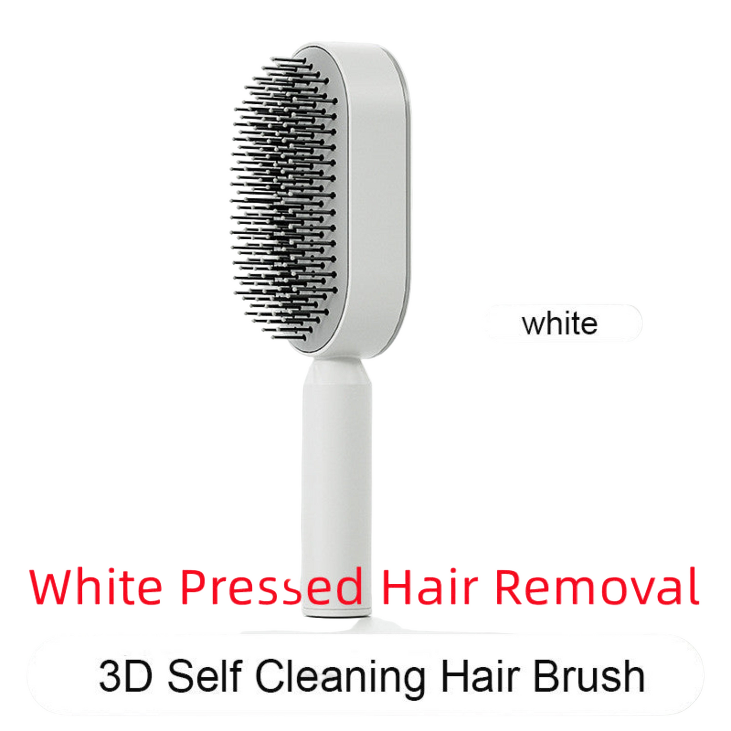 Self Cleaning Hair Brush For Women One-key Cleaning Hair Loss Airbag Massage Scalp Comb Anti-Static Hairbrush