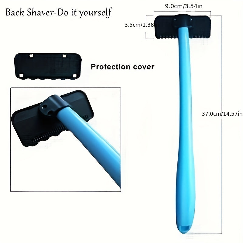 Men Manual Back Hair Shaver Blade Trimmer Do-it-yourself Whole Body Leg Back Hair Razor Long Handle Big Blade Hair Removal Razor