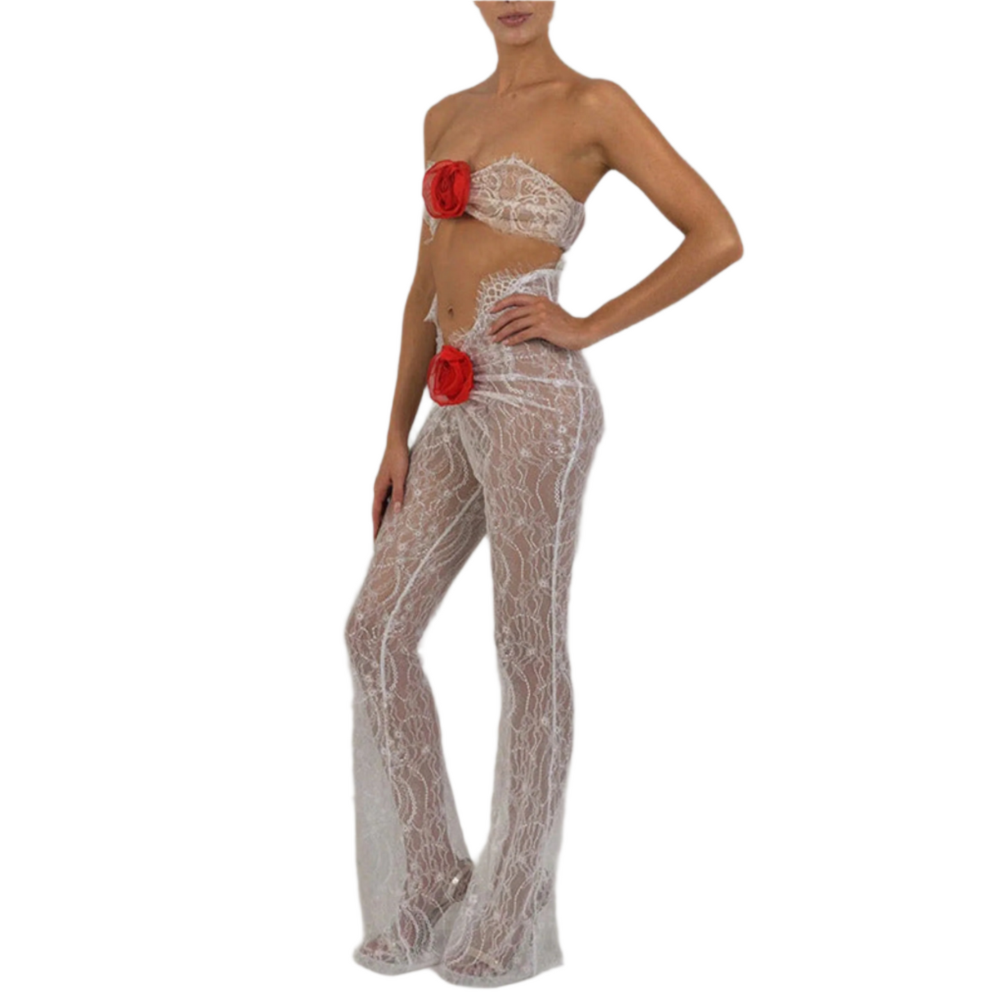 New Lace Tube Top Jumpsuit Women
