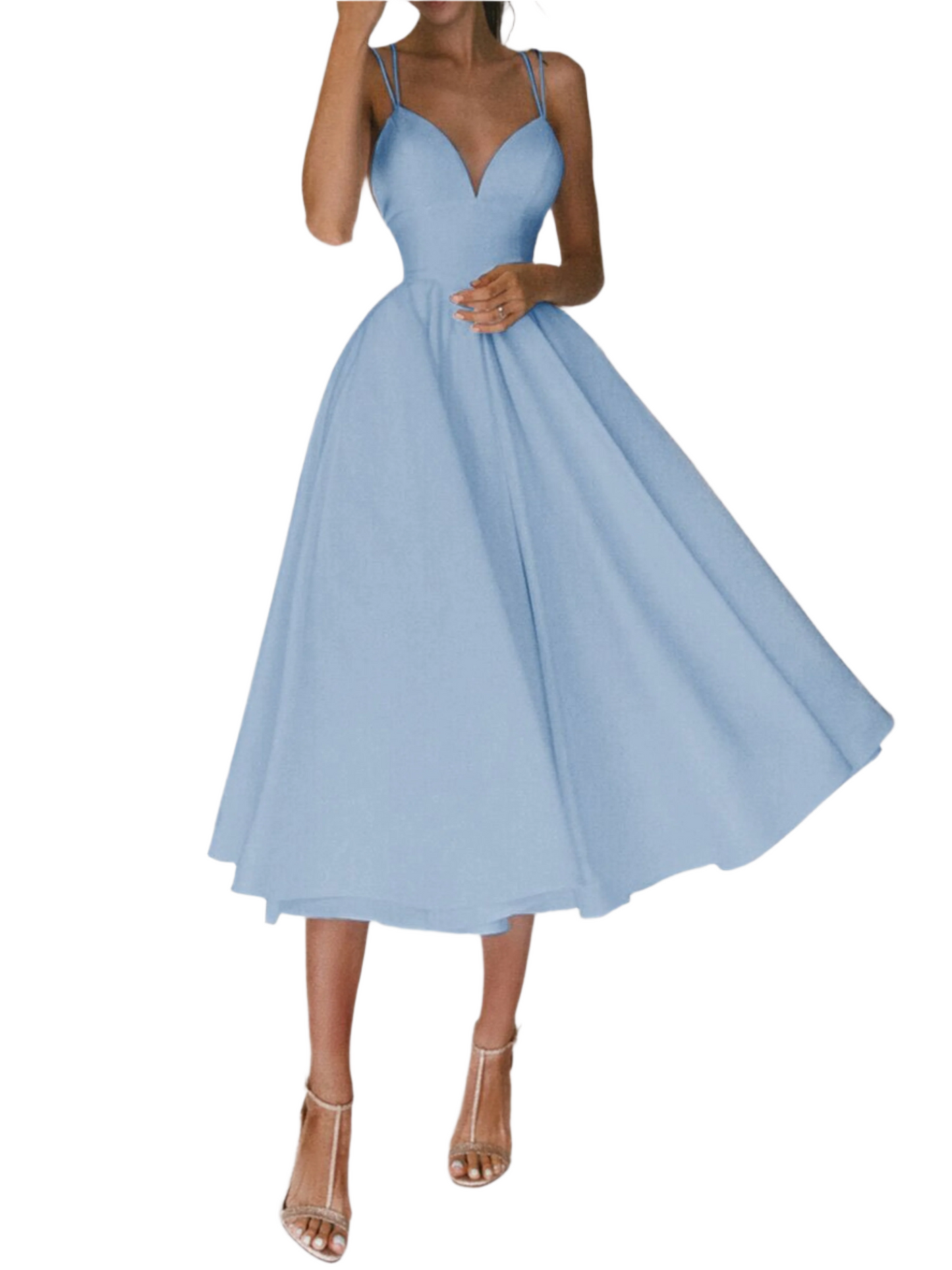 Sexy V-neck Suspender Dress Summer Fashion A-Line Long Dresses For Women