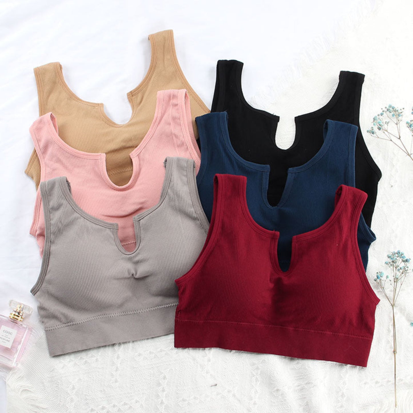 Knitted Ushaped Beautiful Back Tube Top Women