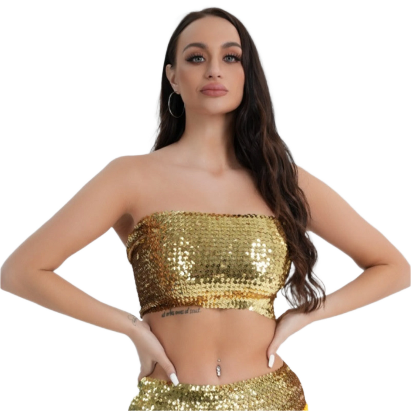 Fashion New Sequined Tube Top For Women