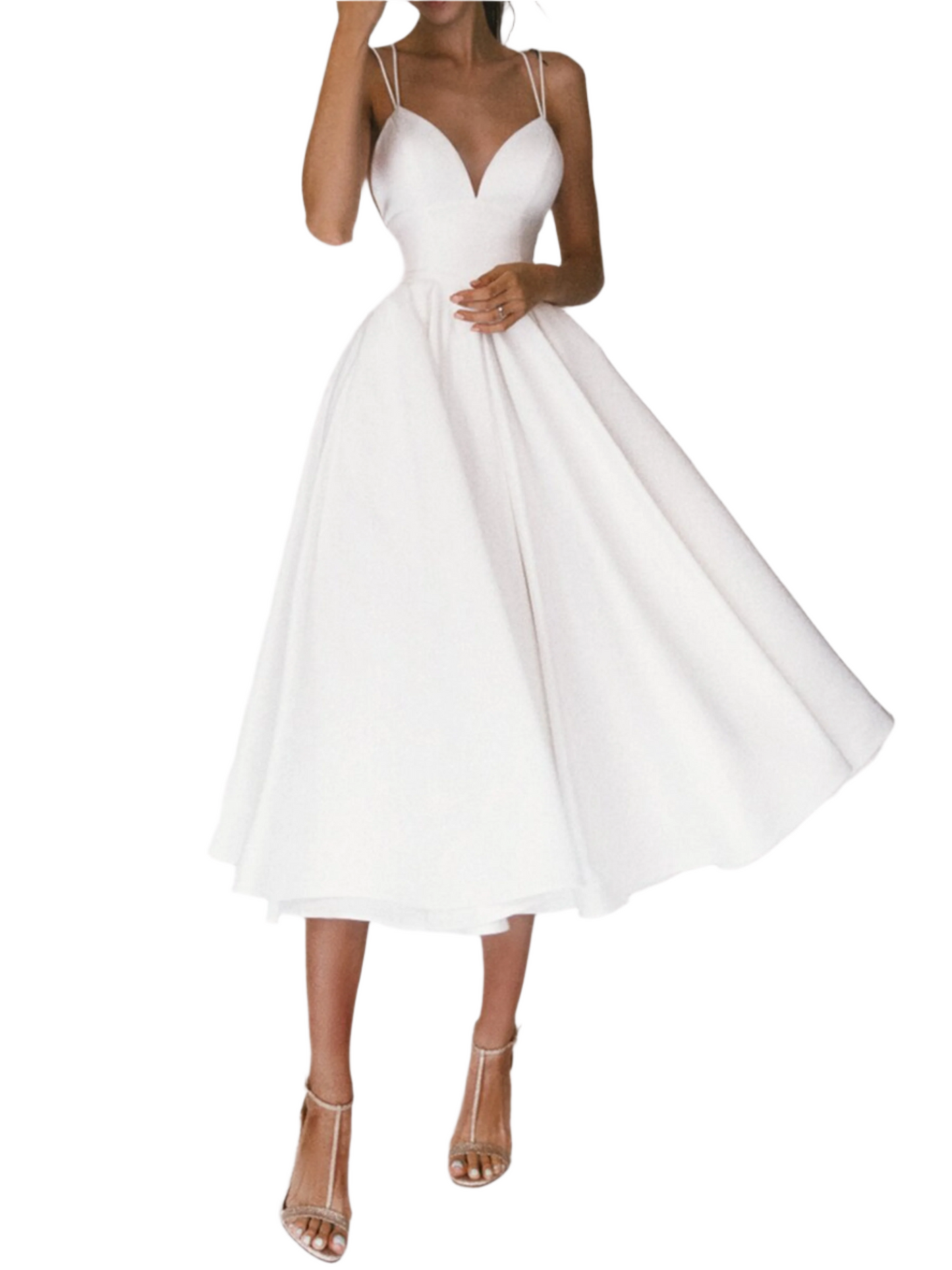 Sexy V-neck Suspender Dress Summer Fashion A-Line Long Dresses For Women