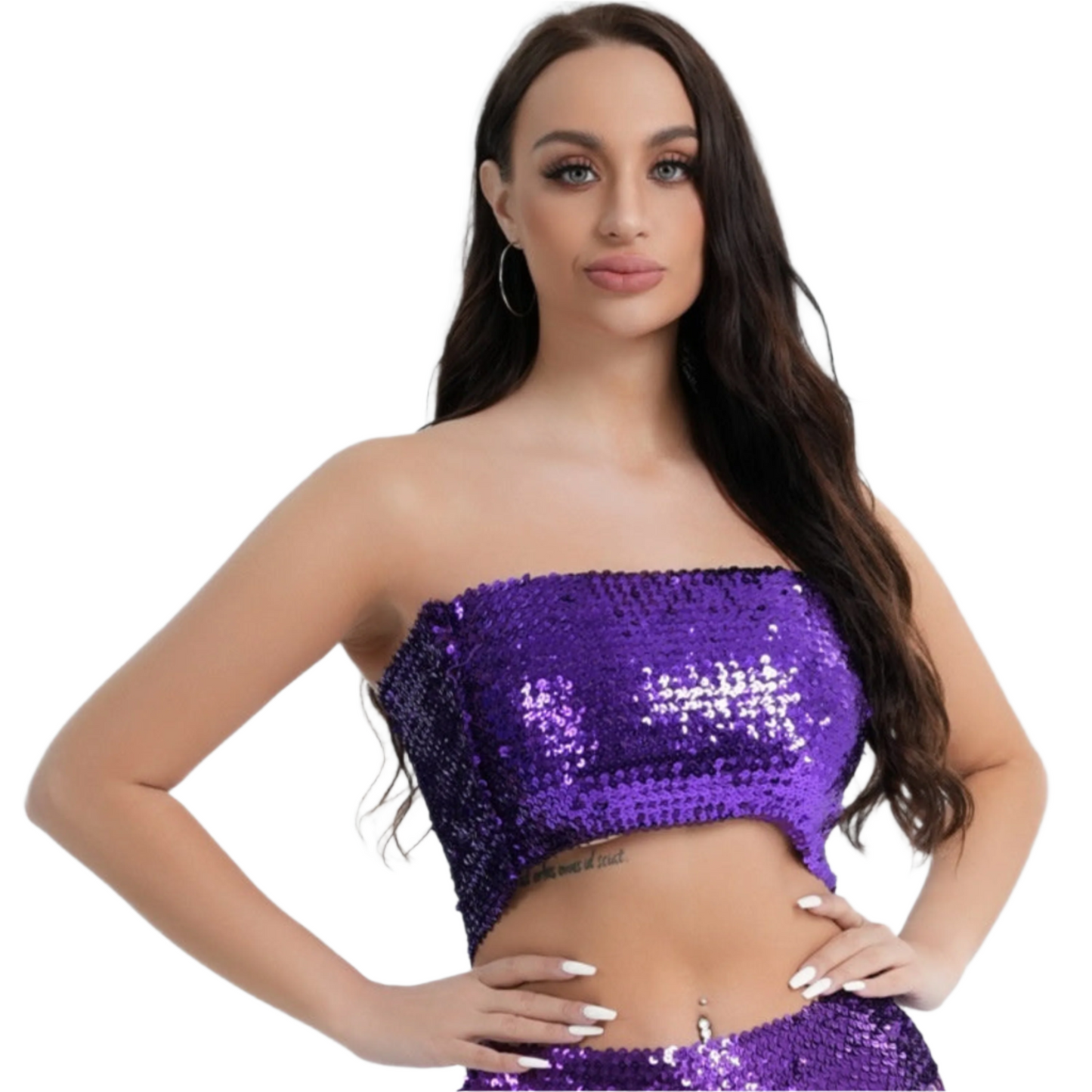 Fashion New Sequined Tube Top For Women