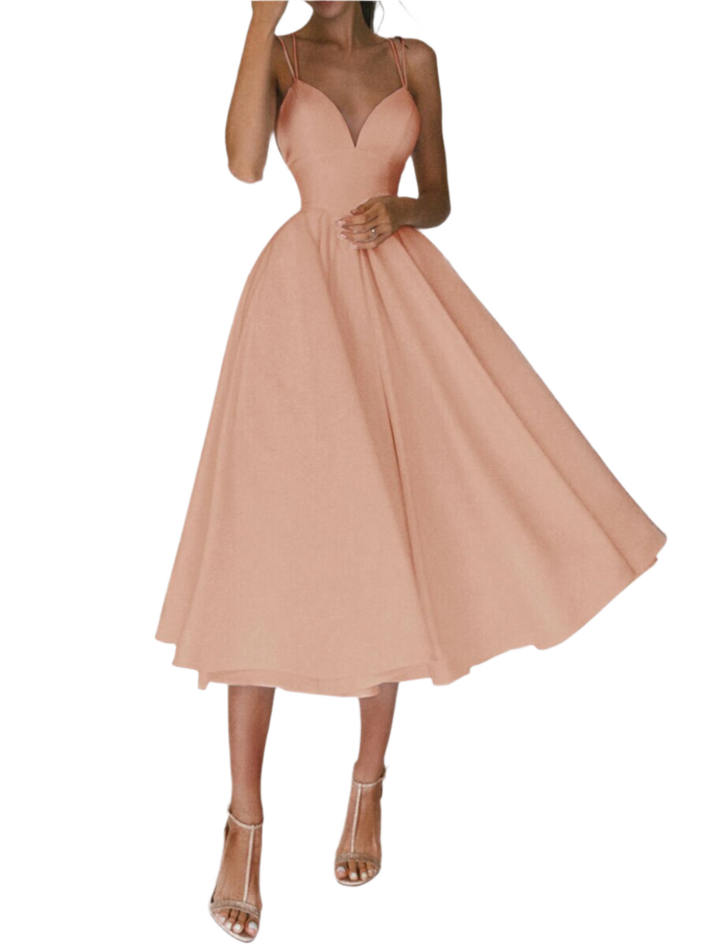 Sexy V-neck Suspender Dress Summer Fashion A-Line Long Dresses For Women