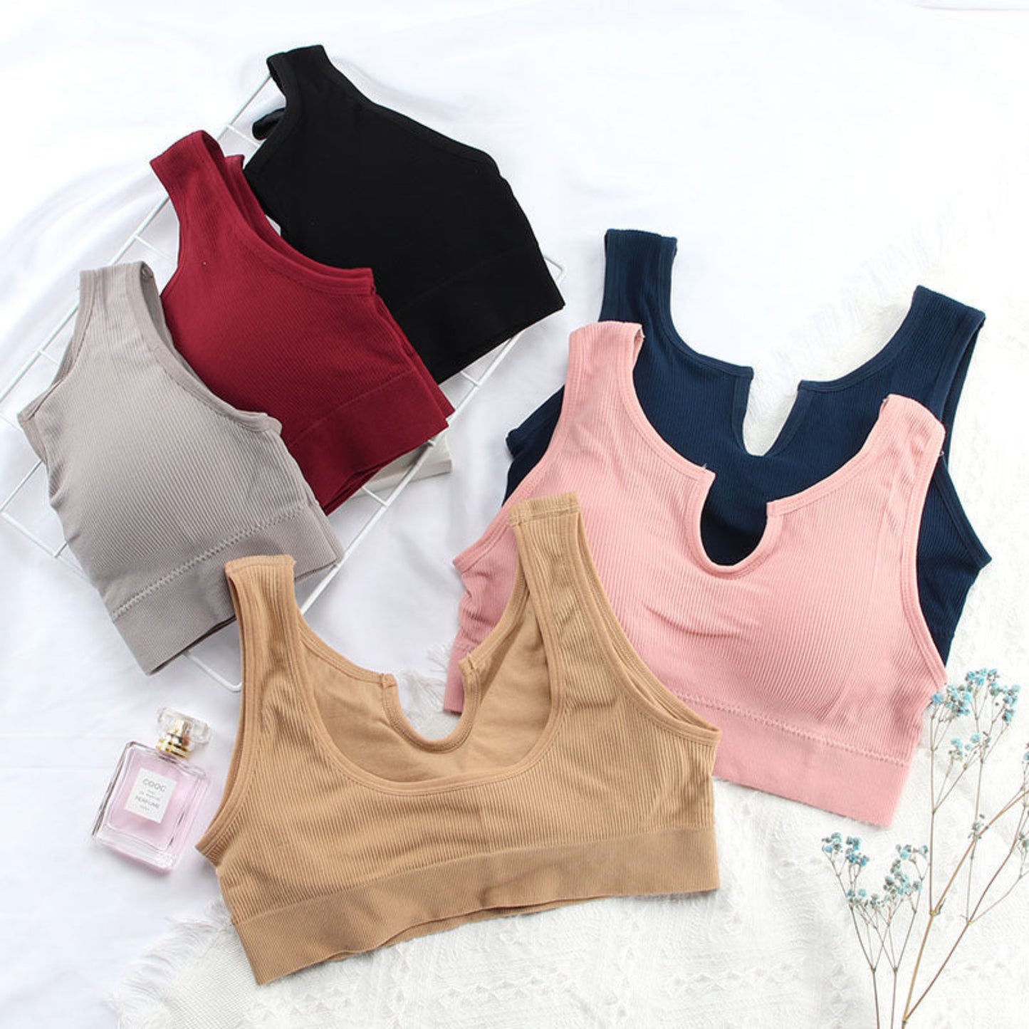 Knitted Ushaped Beautiful Back Tube Top Women