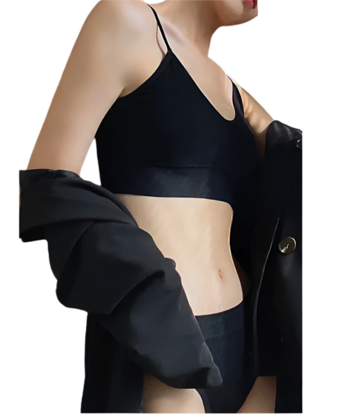 Women's Thin French Style No Steel Ring Panties And Bra Set