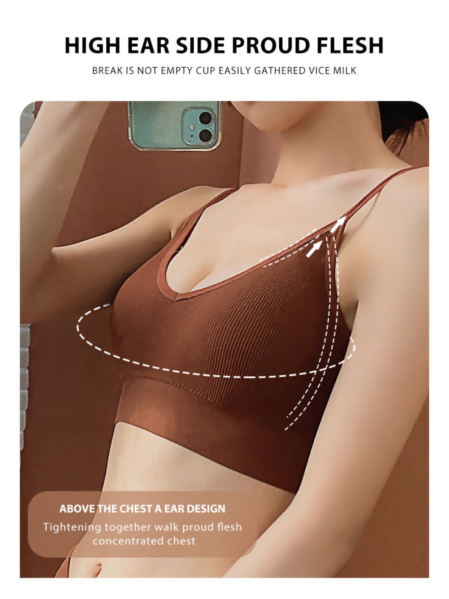 Women's Thin French Style No Steel Ring Panties And Bra Set