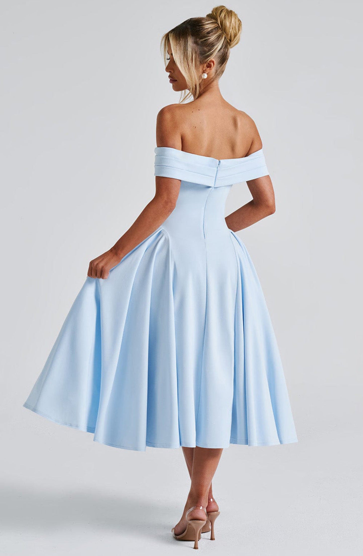 Fashion Personality Pure Color Tube-top Dress Women
