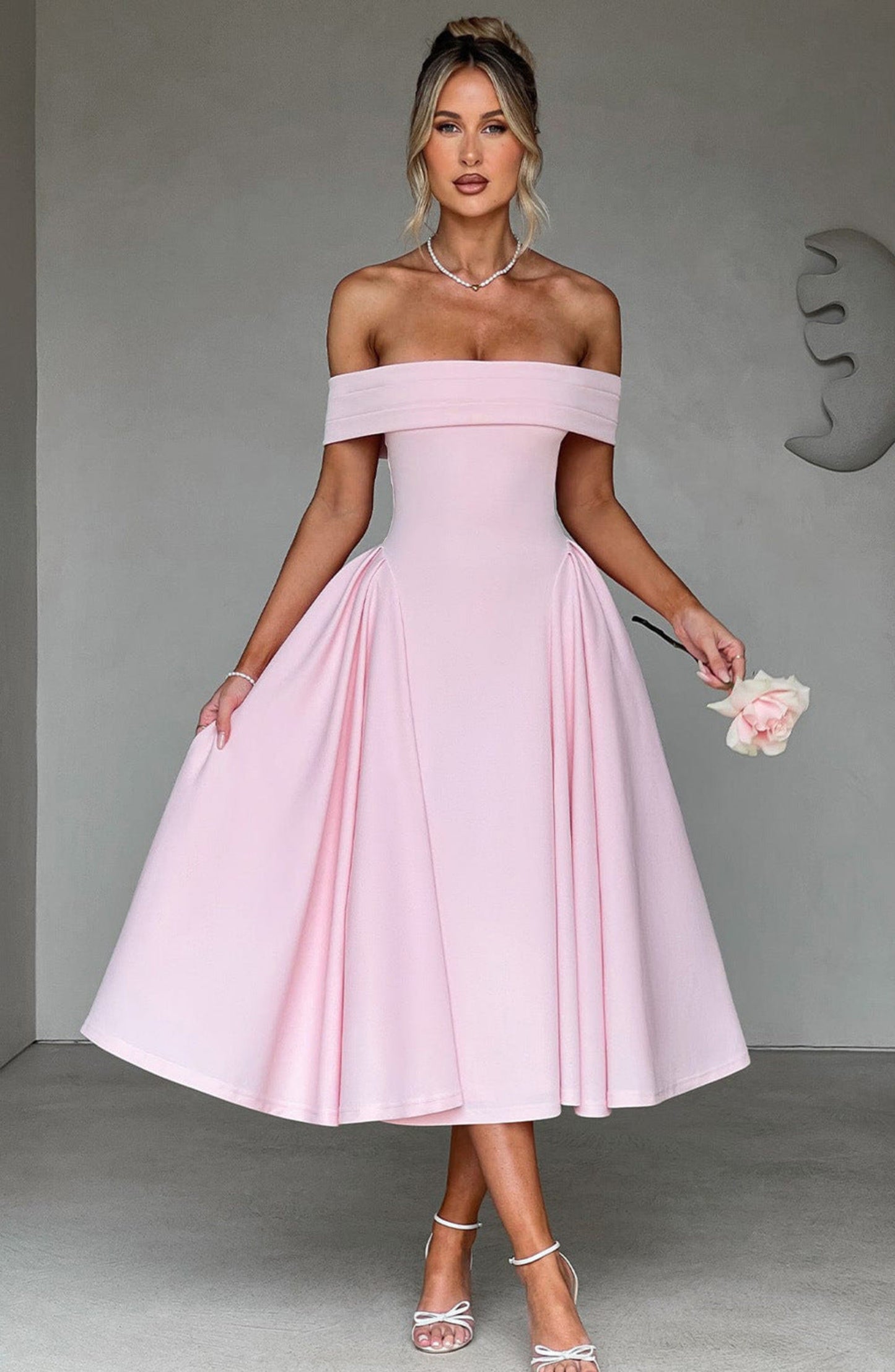 Fashion Personality Pure Color Tube-top Dress Women