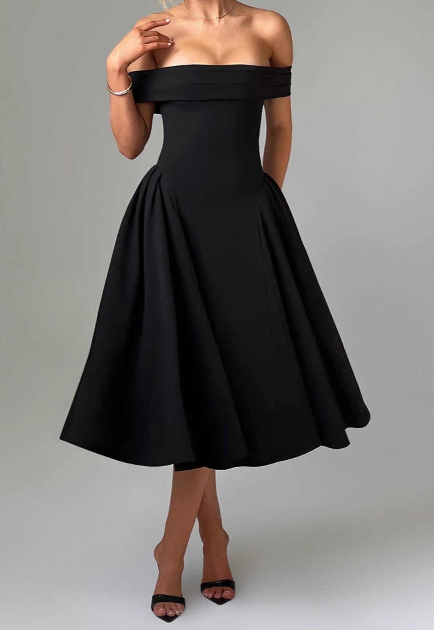 Fashion Personality Pure Color Tube-top Dress Women