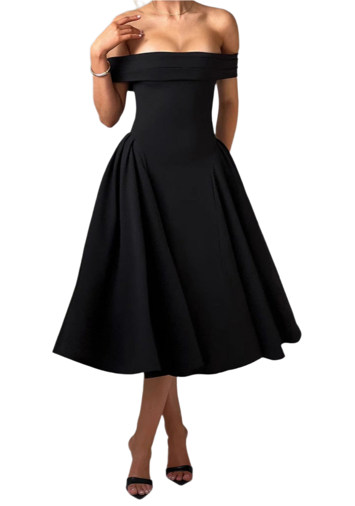 Fashion Personality Pure Color Tube-top Dress Women