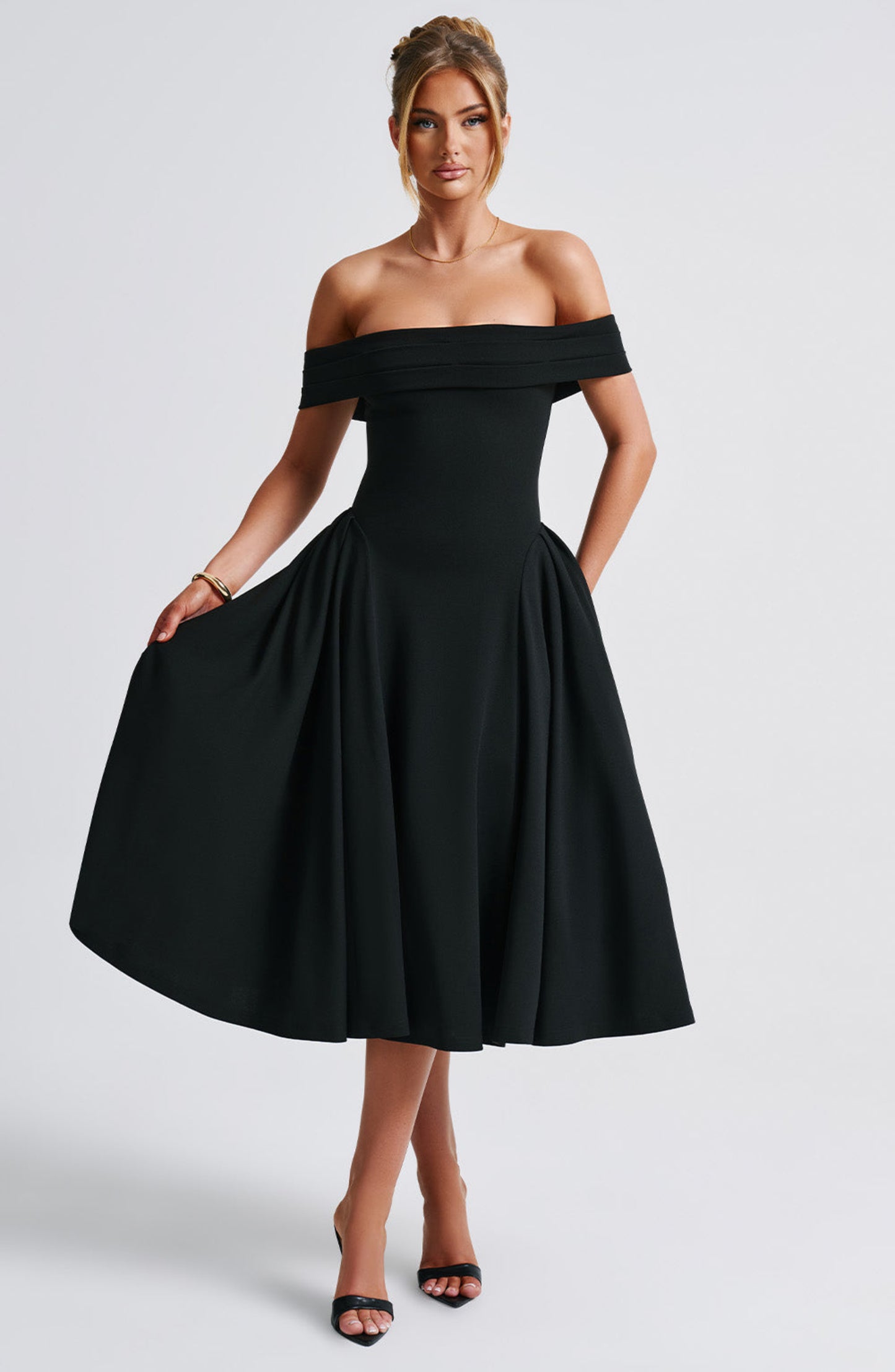 Fashion Personality Pure Color Tube-top Dress Women