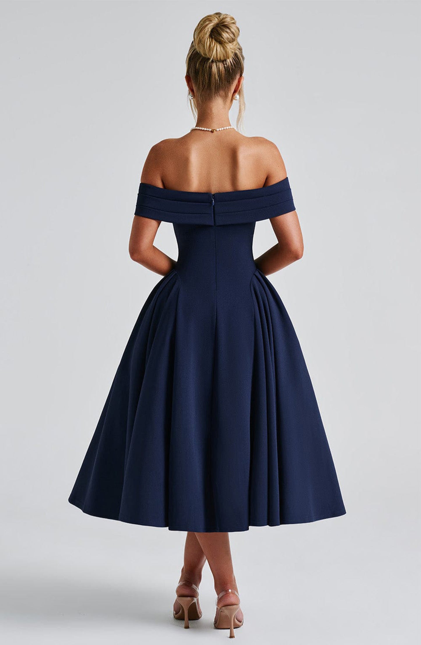 Fashion Personality Pure Color Tube-top Dress Women