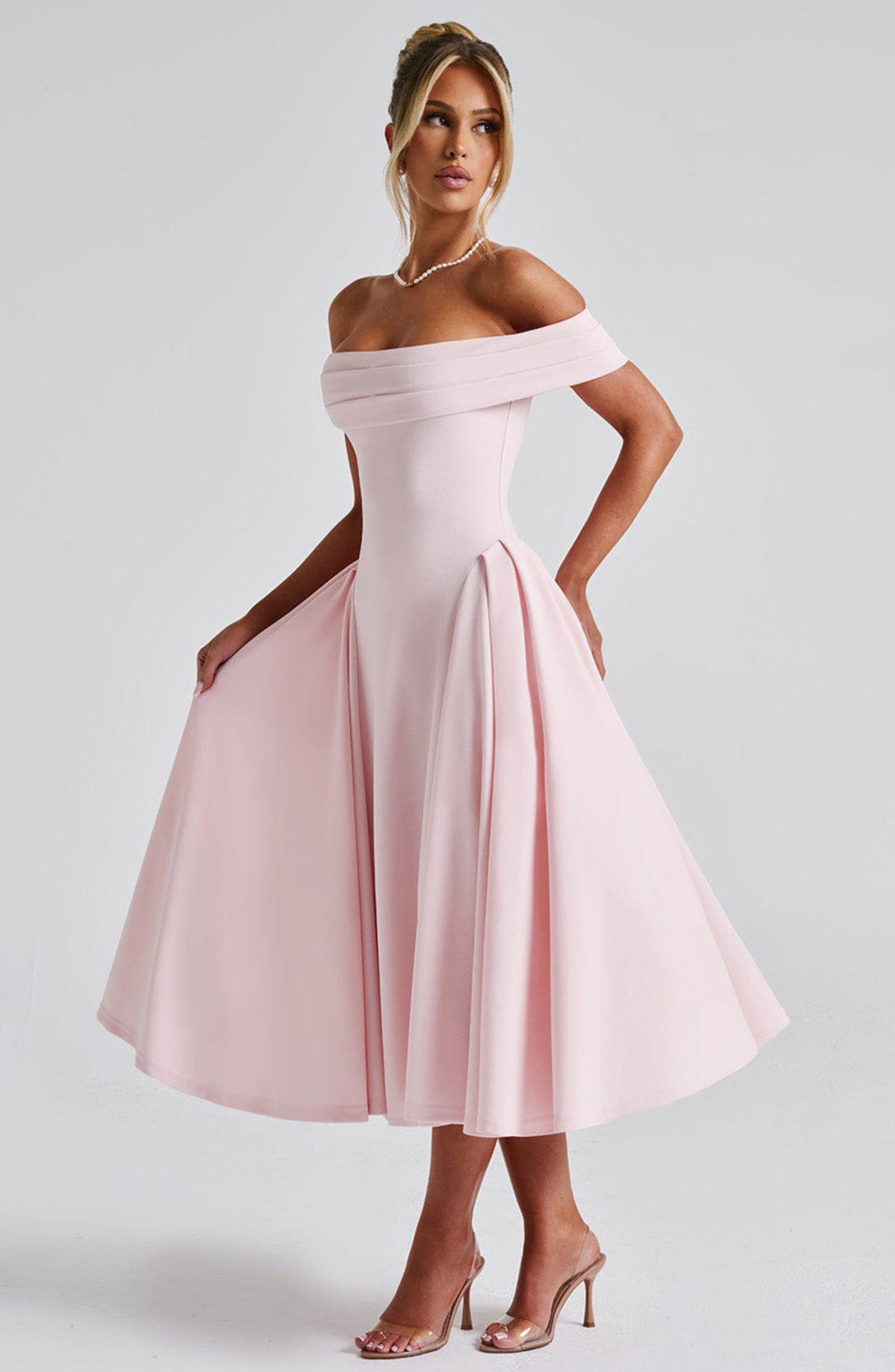 Fashion Personality Pure Color Tube-top Dress Women