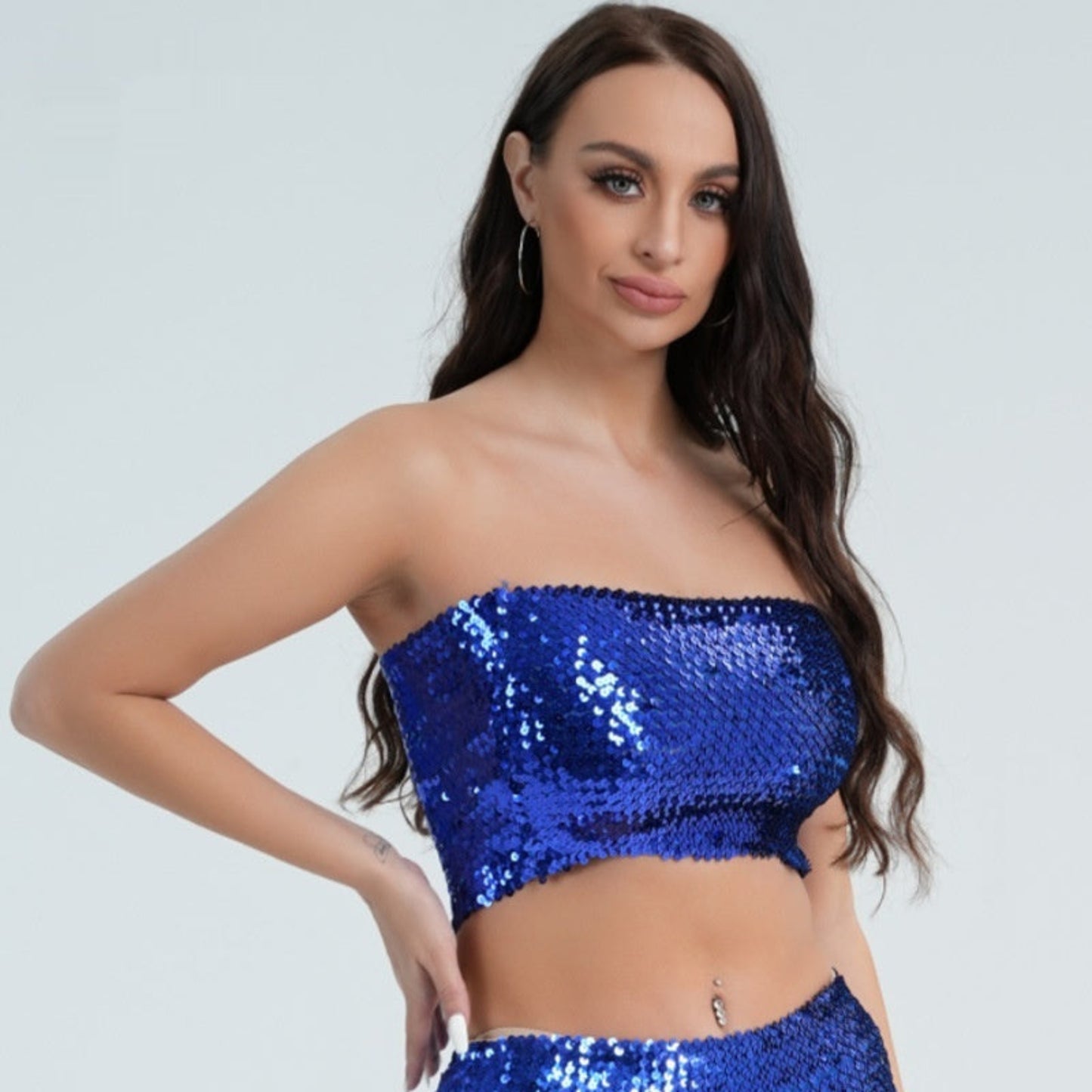 Fashion New Sequined Tube Top For Women