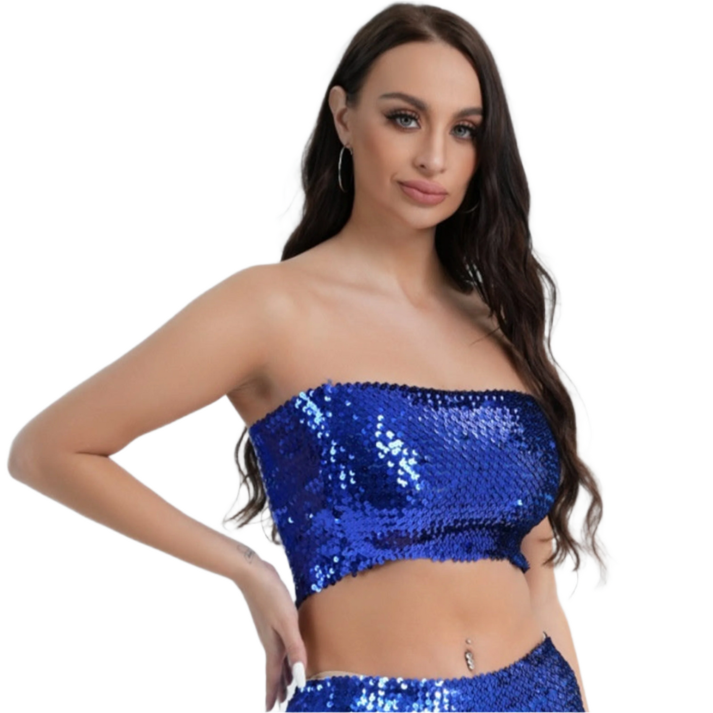 Fashion New Sequined Tube Top For Women