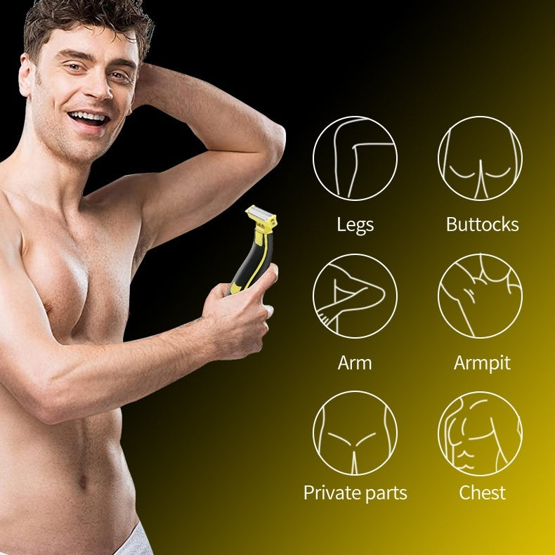 Men's Shaver USB Charging Fully Washable Shaver Leg Hair Facial Electric Shaver