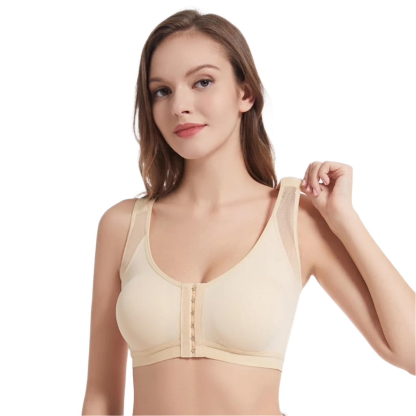 Foreign Trade Front Buckle Closed Sports Bra Plus Size