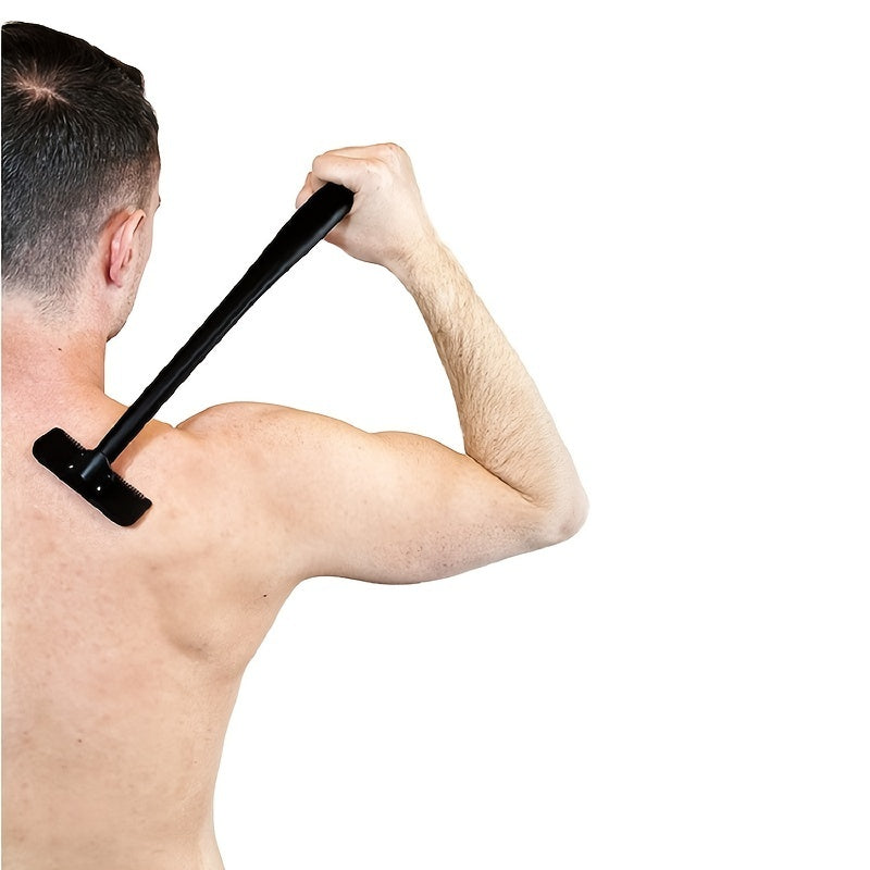Men Manual Back Hair Shaver Blade Trimmer Do-it-yourself Whole Body Leg Back Hair Razor Long Handle Big Blade Hair Removal Razor