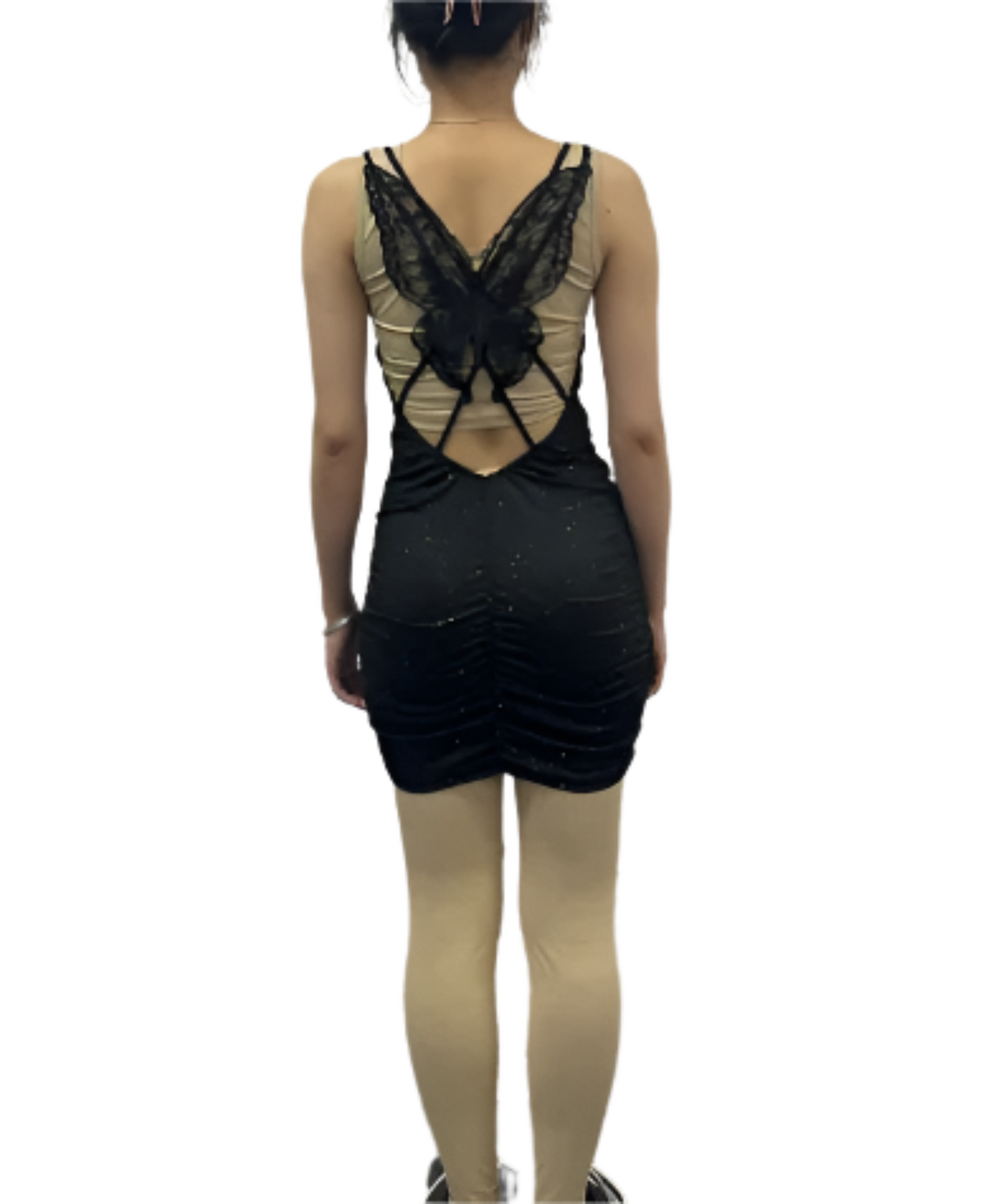 Women's Fashion Personality Hollow Out Butterfly Dress