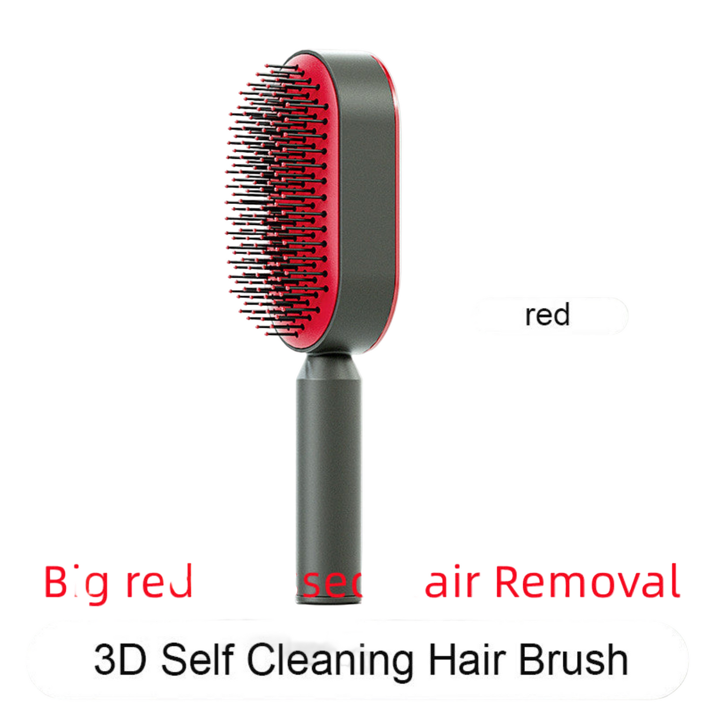 Self Cleaning Hair Brush For Women One-key Cleaning Hair Loss Airbag Massage Scalp Comb Anti-Static Hairbrush