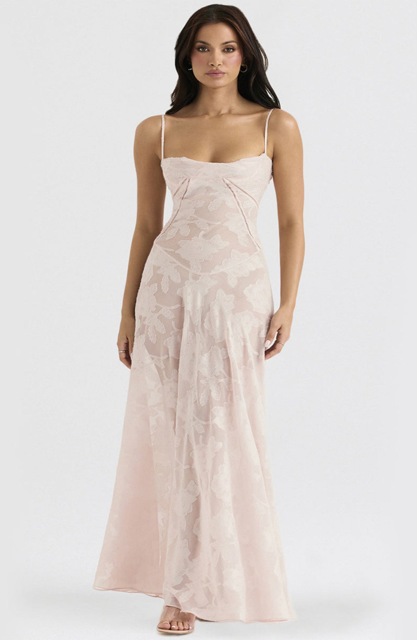 Sexy Flowers Lace Suspender Dress Summer Fashion Slim Back Lace-up Long Dresses Party Evening Club Clothing For Women