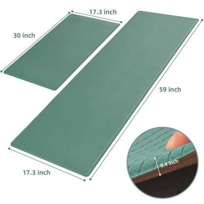 Kitchen Floor Mat Two-piece Set Of Non-slip, Waterproof And Easy To Scrub For Home, Kitchen