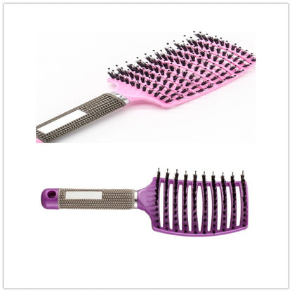 Hairbrush Anti Klit Brushy Haarborstel Women Detangler Hair Brush Bristle Nylon Scalp Massage  Teaser Hair Brush Comb