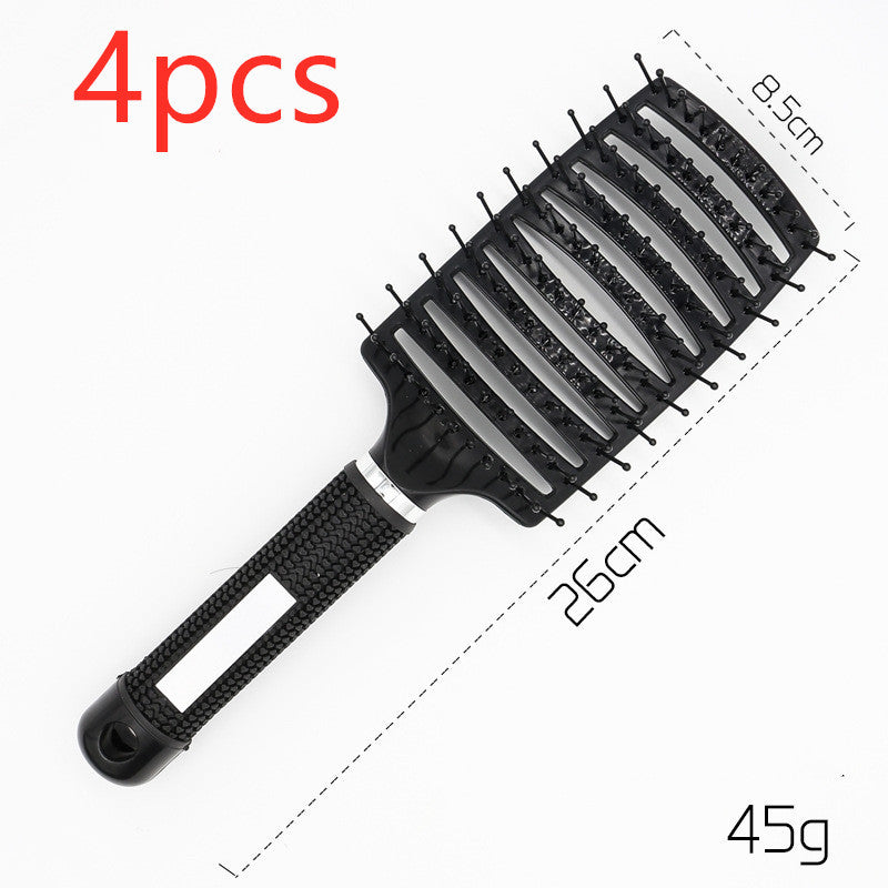 Hairbrush Anti Klit Brushy Haarborstel Women Detangler Hair Brush Bristle Nylon Scalp Massage  Teaser Hair Brush Comb