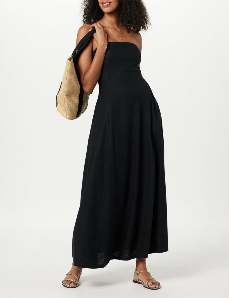 Fashion Tube Top Women Solid Color Dress