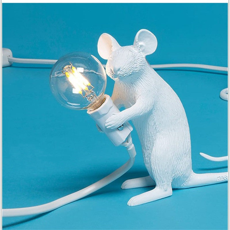 Nordic Creative Resin Mini Animal Mouse Light