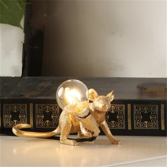 Nordic Creative Resin Mini Animal Mouse Light