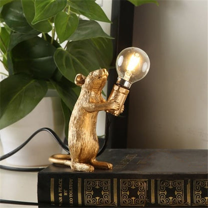 Nordic Creative Resin Mini Animal Mouse Light