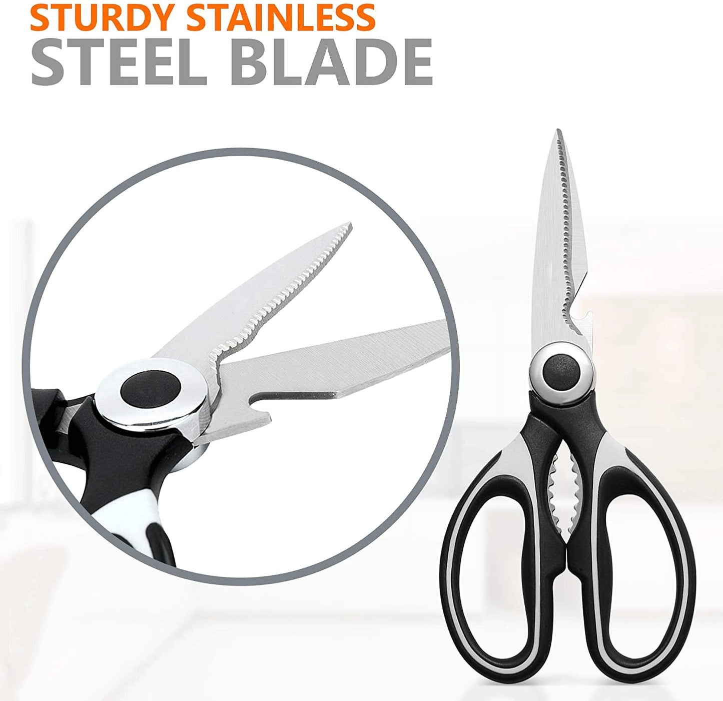 Kitchen Shears Scissors Heavy Duty Cooking Food Meat Chicken Utility