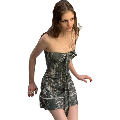 Strap Backless Tube Top Dress Women