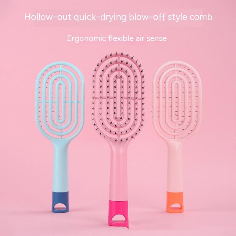 Home Fashion Simple Hollow Long Handle Massage Comb