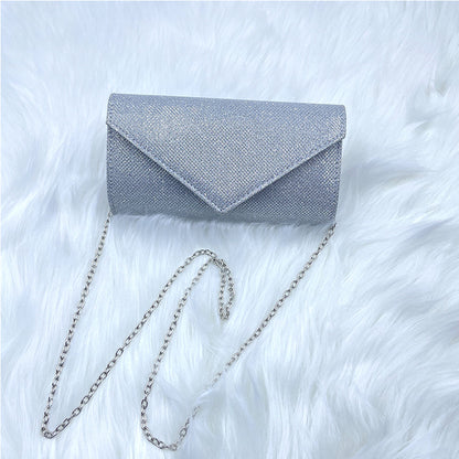 European And American Style Fashion Flash Material Dinner Bag Clutch
