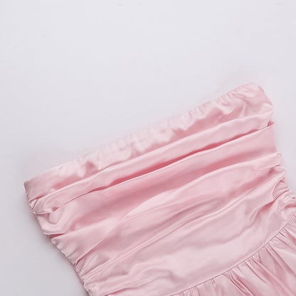 Fashion Off-shoulder Tube Top Dress Women