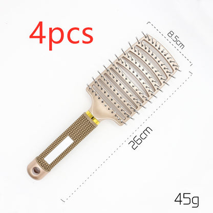 Hairbrush Anti Klit Brushy Haarborstel Women Detangler Hair Brush Bristle Nylon Scalp Massage  Teaser Hair Brush Comb