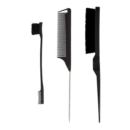 Baked Oil Brush Comb Three-piece Set Styling Partition Pick Hair