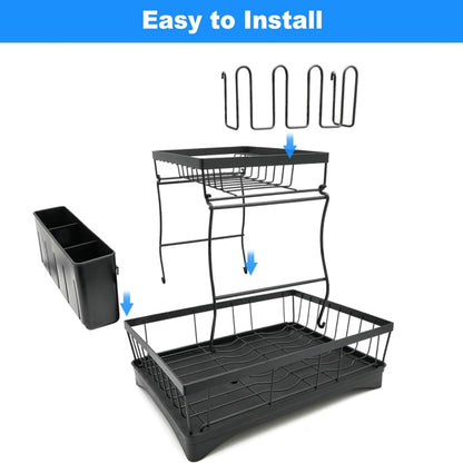 Kitchen Counter Large Cutlery Drain Rack- It Is Forbidden To Sell On The Temu Platform And Does Not Ship On Weekends