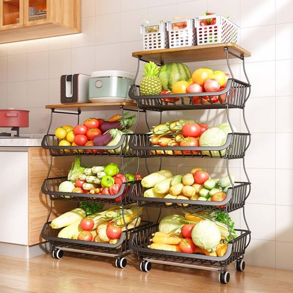 Kitchen Organizer And Storage For 5-layer Fruit Baskets, No Shipping On Weekends