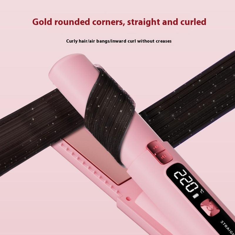 Charging Wireless Splint For Curling Or Straightening LCD Anion Portable Hair Straighter